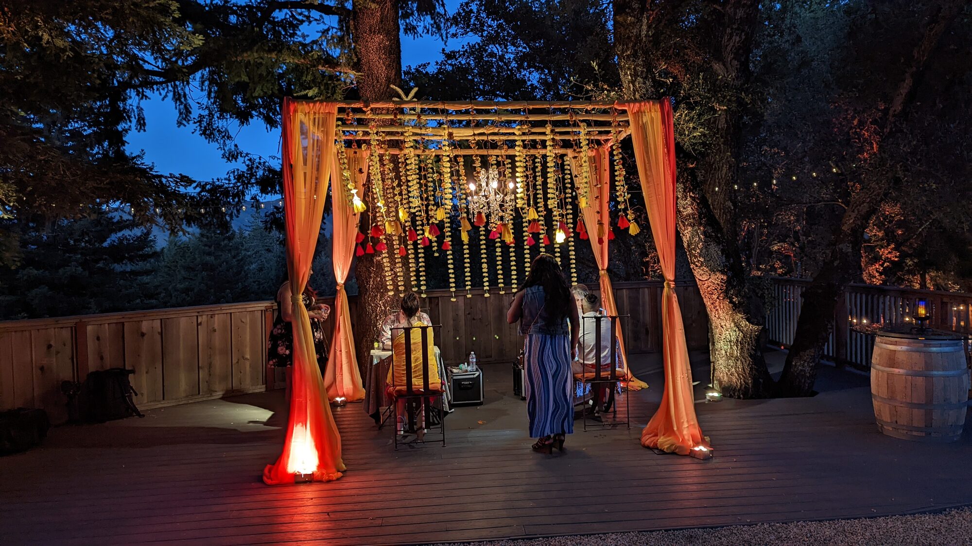 Night arch view at Living Well